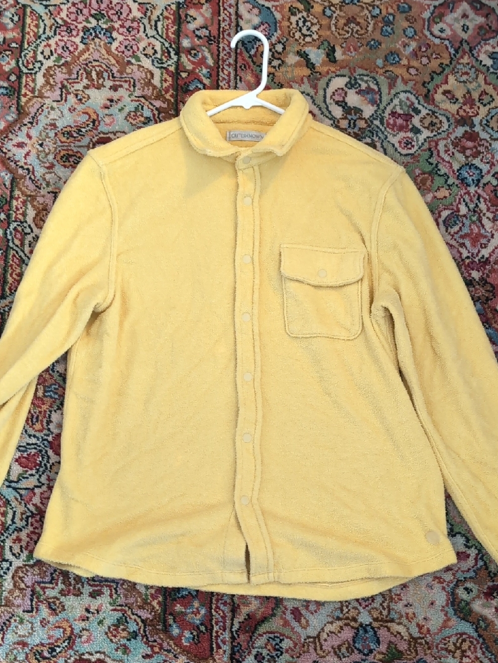 Outerknown Yellow Hightide Snap Button Shirt